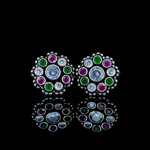 Round Oxidise SILVERSE Toe Rings