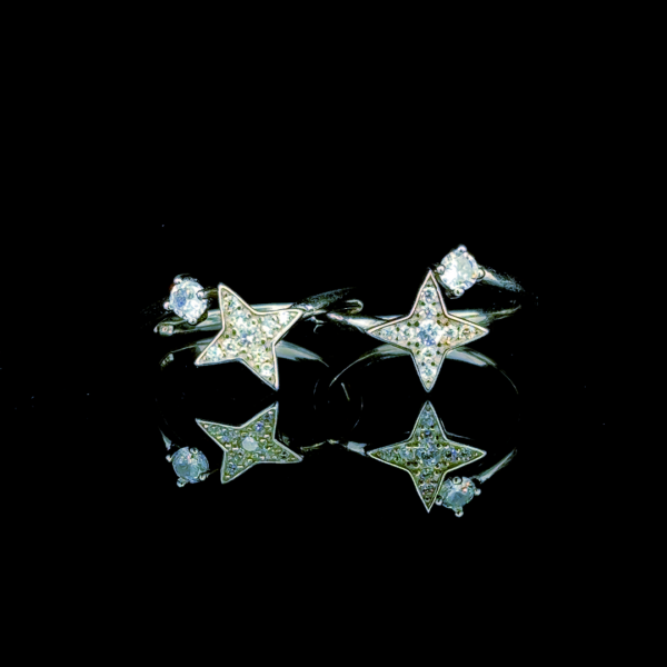 Star Solitaire Design Toe Rings