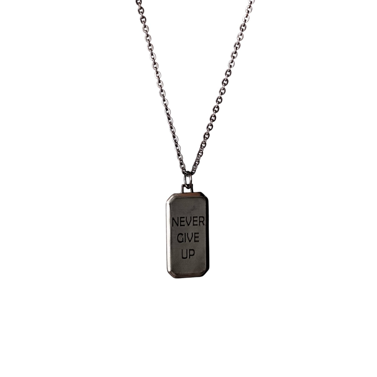 Silverse Men's Honeycomb Dog-Tag 925 Silver Pendant
